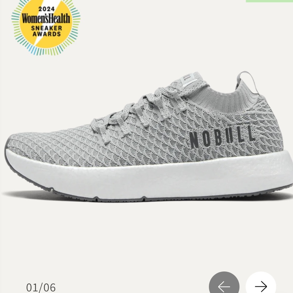 BNWT NOBULL Gray Sneakers Lightweight Athletic Design